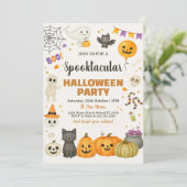 Spooktaculaire uitnodiging van Halloween Party (Staand voorkant)