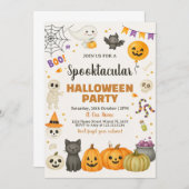 Spooktaculaire uitnodiging van Halloween Party (Voorkant / Achterkant)