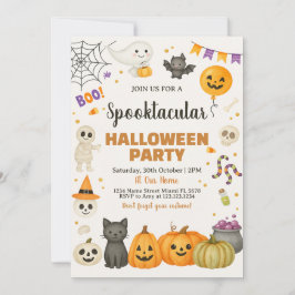 Spooktaculaire uitnodiging van Halloween Party