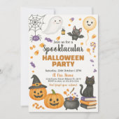 Spooktaculaire uitnodiging van Halloween Party (Voorkant)