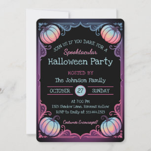 Spooktaculaire uitnodiging van Halloween Party