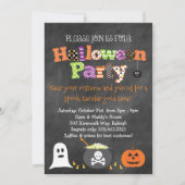 Spooktaculaire uitnodiging van het chrokboard van (Voorkant)