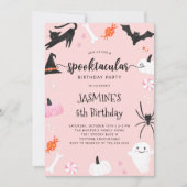 Spooktaculaire uitnodiging voor Birthday (Voorkant)