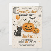 Spooktaculaire uitnodiging voor Birthday (Voorkant / Achterkant)