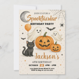 Spooktaculaire uitnodiging voor Birthday