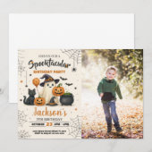 Spooktaculaire uitnodiging voor Birthday (Voorkant / Achterkant)