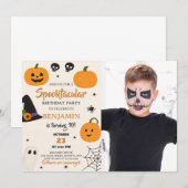 Spooktaculaire uitnodiging voor Birthday (Voorkant / Achterkant)