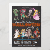 Spooktaculaire uitnodiging voor Birthday (Voorkant / Achterkant)