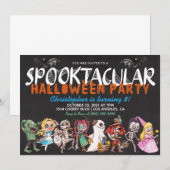 Spooktaculaire uitnodiging voor Birthday (Voorkant / Achterkant)