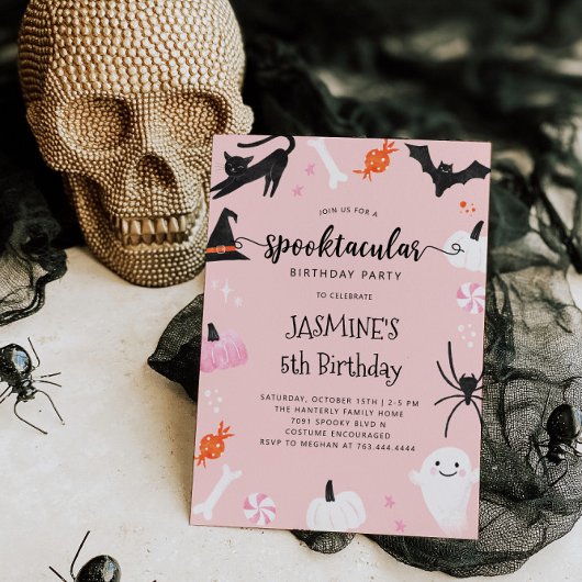 Spooktaculaire uitnodiging voor Birthday