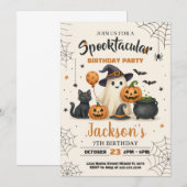 Spooktaculaire uitnodiging voor Birthday (Voorkant / Achterkant)