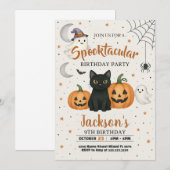 Spooktaculaire uitnodiging voor Birthday (Voorkant / Achterkant)