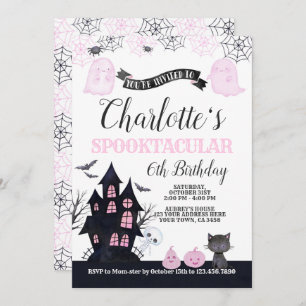 Spooktaculaire uitnodiging voor Birthday