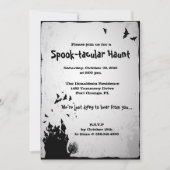 Spooktaculaire uitnodiging voor Haunt Halloween Pa (Voorkant)