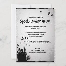 Spooktaculaire uitnodiging voor Haunt Halloween Pa
