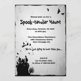 Spooktaculaire uitnodiging voor Haunt Halloween Pa