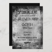 Spooktaculaire uitvindingen van Halloween Party Kaart (Voorkant / Achterkant)