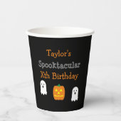 Spooktaculaire verjaardag papieren bekers (Voorkant)