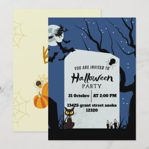 Spooktaculaire vibes Halloween Ghost Verjaardag Ui Kaart