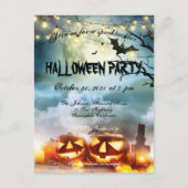 Spooktaculaire volledige Moon Halloween Party nodi Uitnodiging Briefkaart (Voorkant)