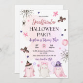 spooktacular 3e verjaardag Halloween Kaart (Voorkant / Achterkant)