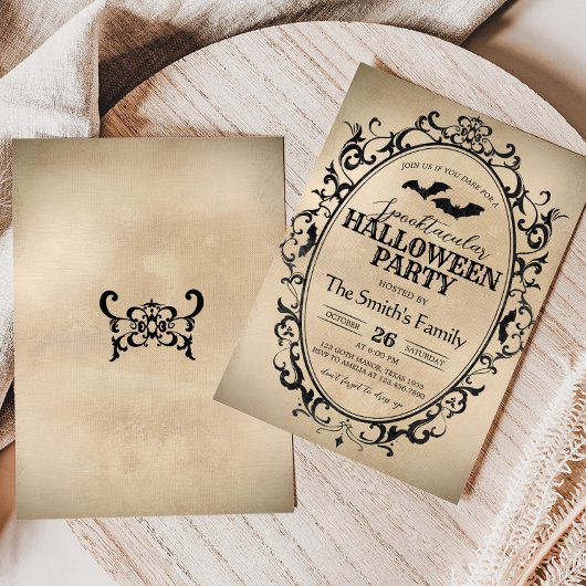  Spooktacular Adult Costume Halloween Party Kaart