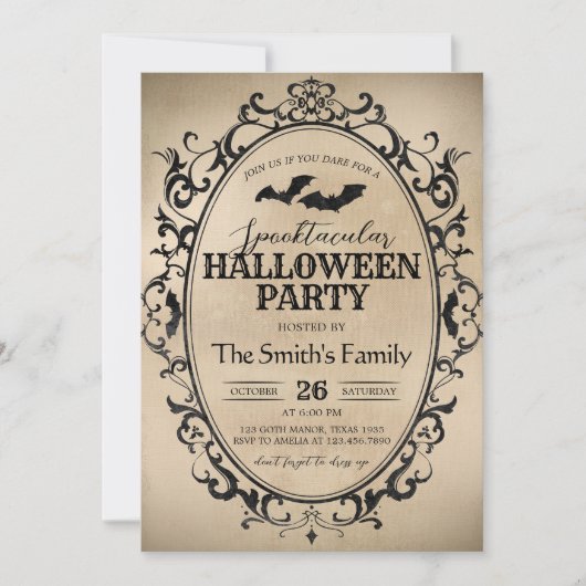  Spooktacular Adult Costume Halloween Party Kaart (Voorkant)