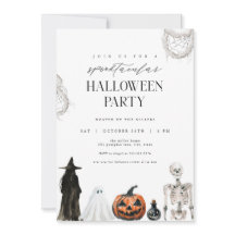 Spooktacular Adult Halloween Party Invitation