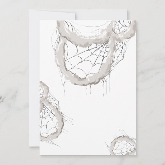 Spooktacular Adult Halloween Party Invitation Kaart (Achterkant)