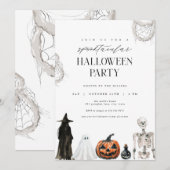 Spooktacular Adult Halloween Party Invitation Kaart (Voorkant / Achterkant)