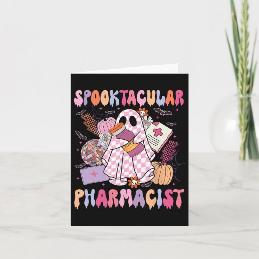 Spooktacular Apotheker Apotheek Week Spookachtige  Kaart (Voorkant)
