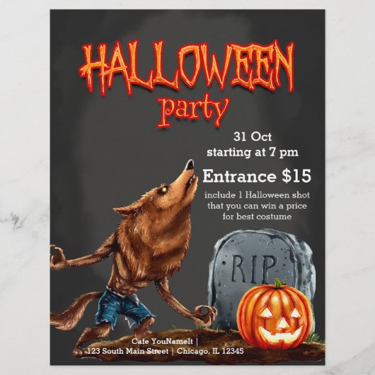 Spooktacular avond flyer (Voorkant)