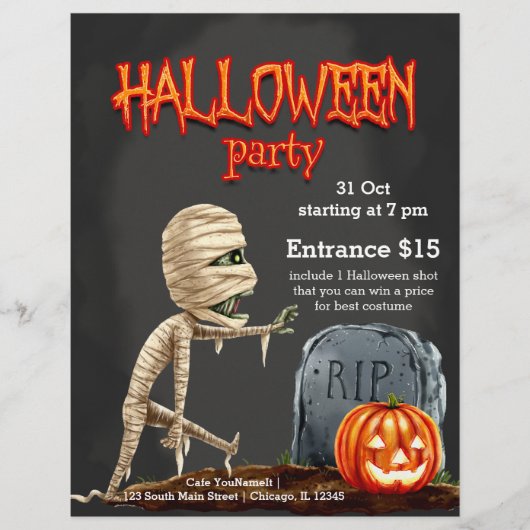 Spooktacular avond flyer (Voorkant)