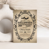 Spooktacular Bat Halloween Verjaardagsfeest Kaart