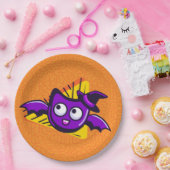 Spooktacular Bats Halloween Plates - Orange Papieren Bordje (Feest)