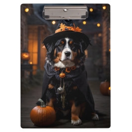 Spooktacular Berner Dog: Een Halloween Howl-o-Ween Klembord