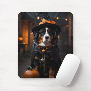 Spooktacular Berner Dog: Een Halloween Howl-o-Ween Muismat