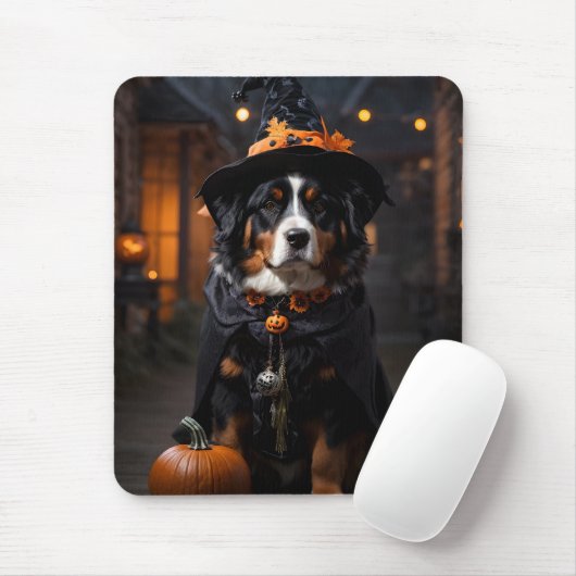 Spooktacular Berner Dog: Een Halloween Howl-o-Ween Muismat (Met muis)