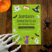 Spooktacular Birthday Bash Kaart