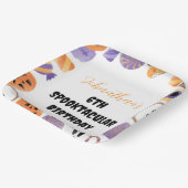 "Spooktacular Birthday" Halloween Party Borden Papieren Bordje (Gebogen)