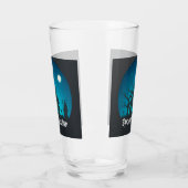 Spooktacular Blue and Black Haunted House Glas (Links)