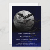 Spooktacular Dark  Gothic Halloween Party Kaart (Voorkant / Achterkant)