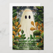 Spooktacular Dark  Gothic Halloween Party Kaart (Voorkant / Achterkant)