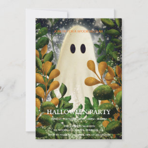 Spooktacular Dark  Gothic Halloween Party Kaart