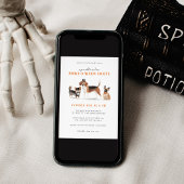 Spooktacular Dog Halloween Party Uitnodiging