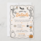 Spooktacular Feest Halloween Kaart (Achterkant)