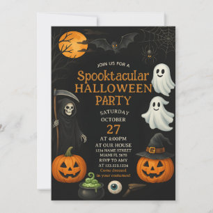 Spooktacular Fright Night Halloween Uitnodiging