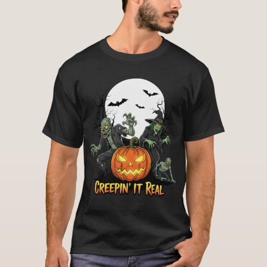 Spooktacular Fun Halloween Nacht T-shirt (Voorkant)