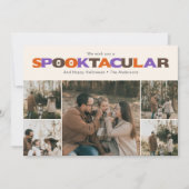 Spooktacular Funny Halloween Photo Holiday  Feestdagenkaart (Voorkant)