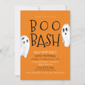 Spooktacular Ghost Birthday Invitation Kaart (Voorkant)